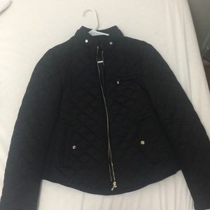 Zara black quilted jacket (Size: Small)